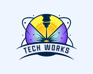 Laser Automation Metalworks logo design