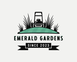 Lawn Care Grass Garden logo design