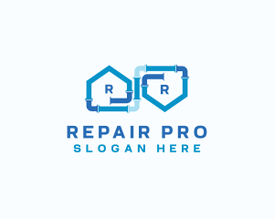 Plumbing Repair Pipe logo design