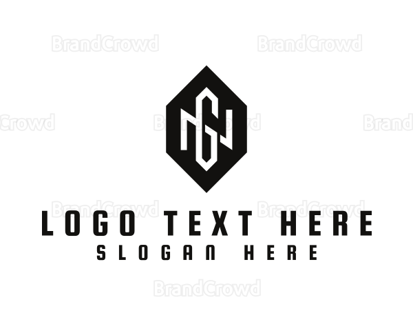 Hexagon Monogram NG Logo