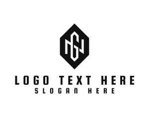 Letter Ng - Hexagon Monogram NG logo design