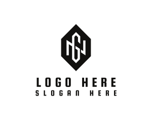 Barber - Hexagon Monogram NG logo design