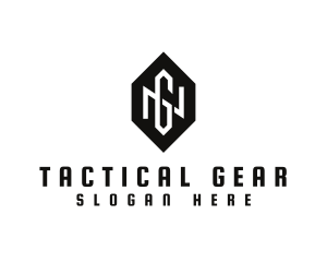 Tactical - Hexagon Monogram NG logo design