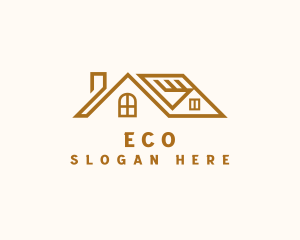 Geometric Roof Home Improvement Logo