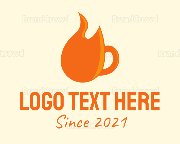 Flame Coffee Mug Logo