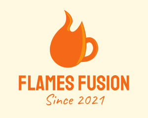 Flame Coffee Mug  logo design