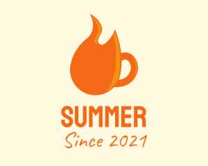 Flame Coffee Mug  logo design