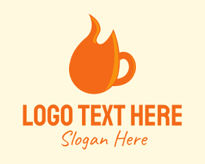 Flame Coffee Mug  Logo
