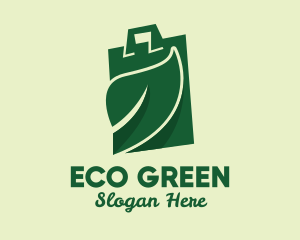 Biodegradable - Green Eco Bag logo design