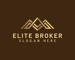 Broker - Broker Realty Roof logo design