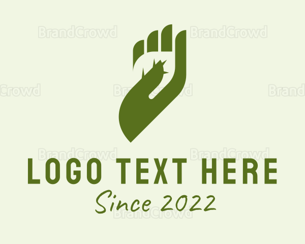 Organic Cosmetic Hand Logo