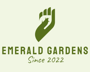 Organic Cosmetic Hand  logo design