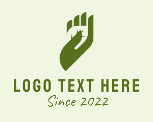 Leaf - Organic Cosmetic Hand logo design