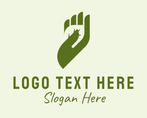 Organic Cosmetic Hand  Logo