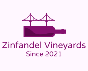 Wine Bottle Bridge logo design