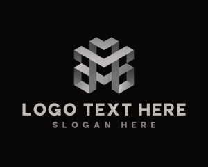 Crate - Digital Structure Geometric logo design