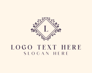 Luxury Floral Event logo design