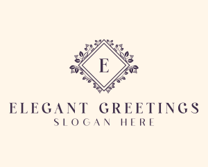 Luxury Floral Event logo design