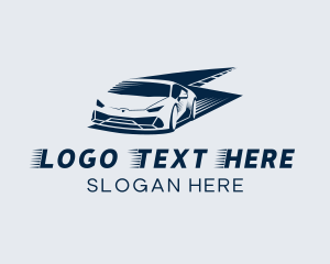 Race - Fast Race Car logo design