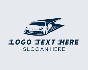 Car - Fast Race Car logo design