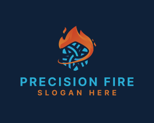 Snow Fire Airconditioning logo design