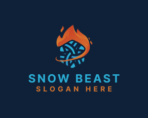 Snow Fire Airconditioning logo design