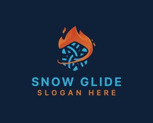 Snow Fire Airconditioning logo design