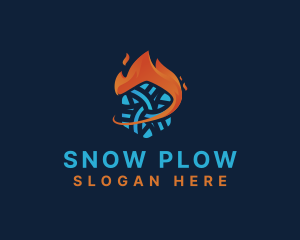 Snow Fire Airconditioning logo design