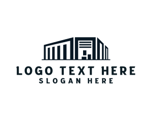 Factory - Logistics Warehouse Cargo logo design