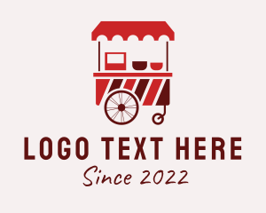 Lunch - Candy Food Cart logo design