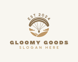 Paragliding  Outdoor Adventure logo design