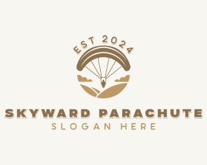 Paragliding  Outdoor Adventure logo design