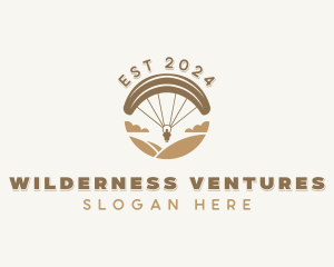 Paragliding  Outdoor Adventure logo design