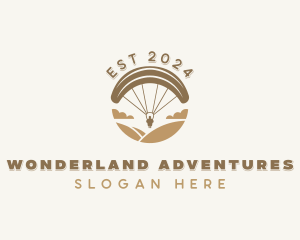 Paragliding  Outdoor Adventure logo design