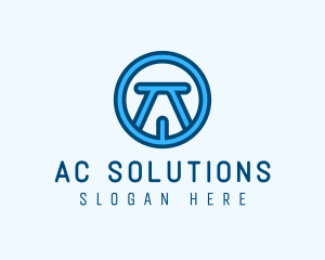 Modern Letter A Company  logo design