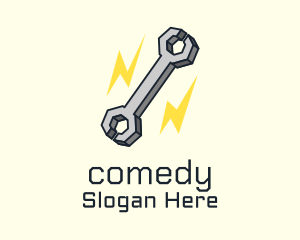 Lightning Bolt Wrench Logo