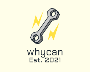 Fix - Lightning Bolt Wrench logo design