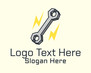Lightning Bolt Wrench Logo