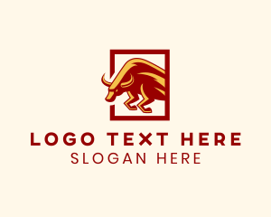 Matador - Raging Cattle Bull logo design