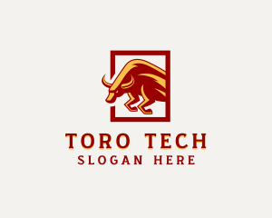 Toro - Raging Cattle Bull logo design