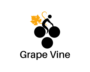 Grape Bike Vineyard logo design