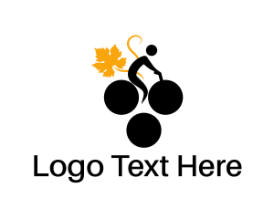 Bicycle - Grape Bike Vineyard logo design