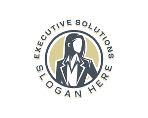 Executive Woman Supervisor logo design