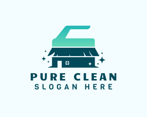 House Cleaning Brush logo design