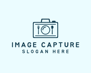 Capture - Food Plate Camera logo design