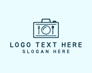 Photograph - Food Plate Camera logo design