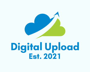 Upload - Software App Cloud logo design