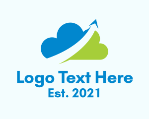 Data Transfer - Software App Cloud logo design