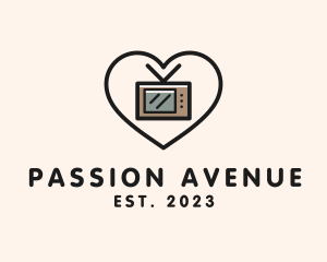 Passion - Television Heart Commercial logo design