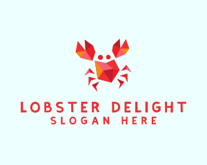 Lobster - Crystal Crab Restaurant logo design